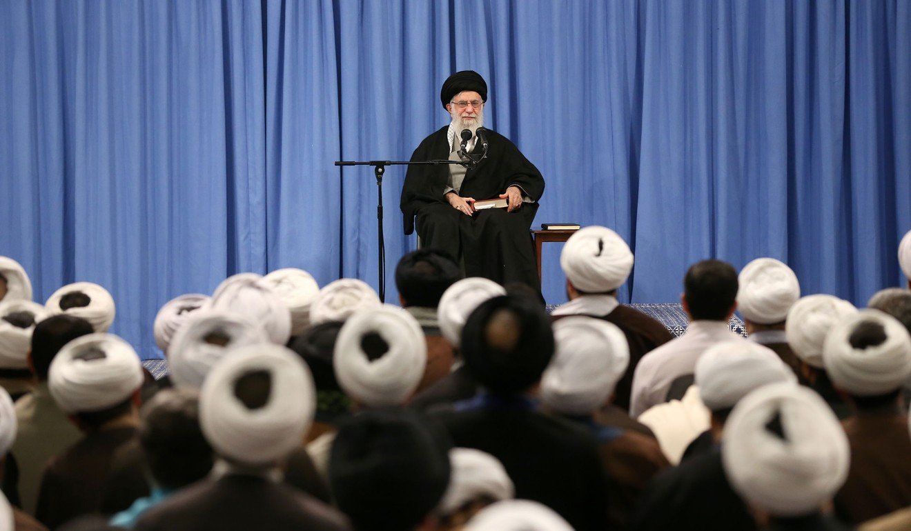 Iran's Supreme Leader Ayatollah Ali Khamenei on February 23, during a meeting in Tehran. Photo: AFP