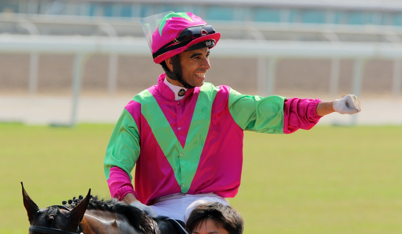 Joao Moreira wins aboard Elusive State at Sha Tin this season.