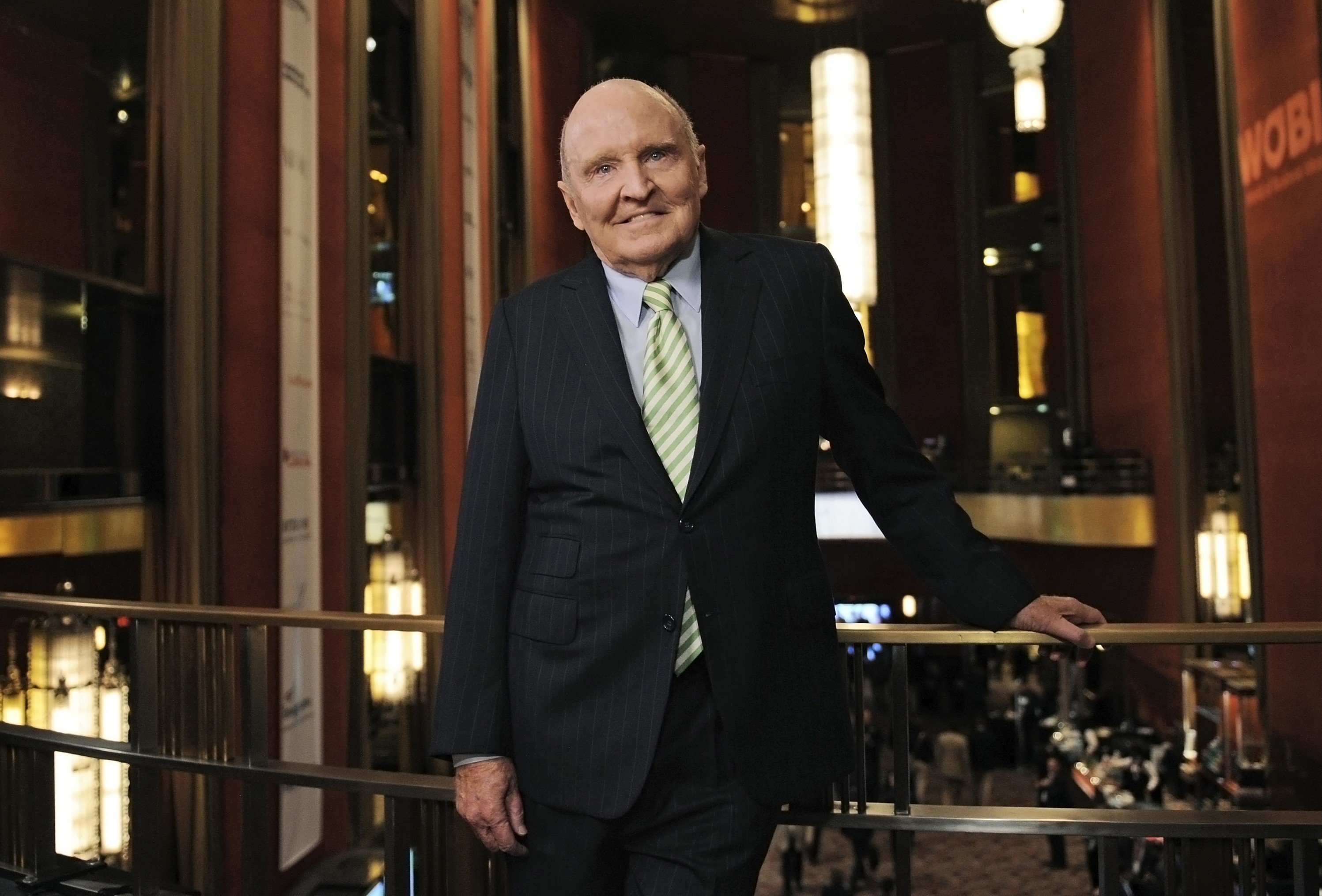 Jack Welch, former chairman and chief executive officer of General Electric, at the World Business Forum in New York in 2013. Photo: Bloomberg