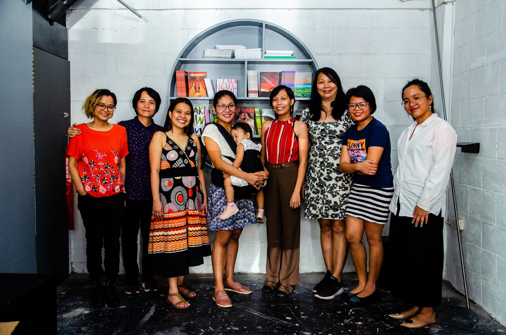 The Gantala Press team at their new bookstore in Manila. Photo: Maro Enriquez