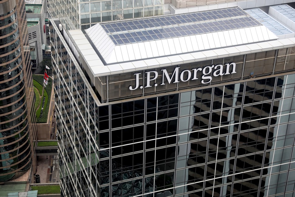 View of the JPMorgan building in Central on 25 March 2019. Photo: Nora Tam