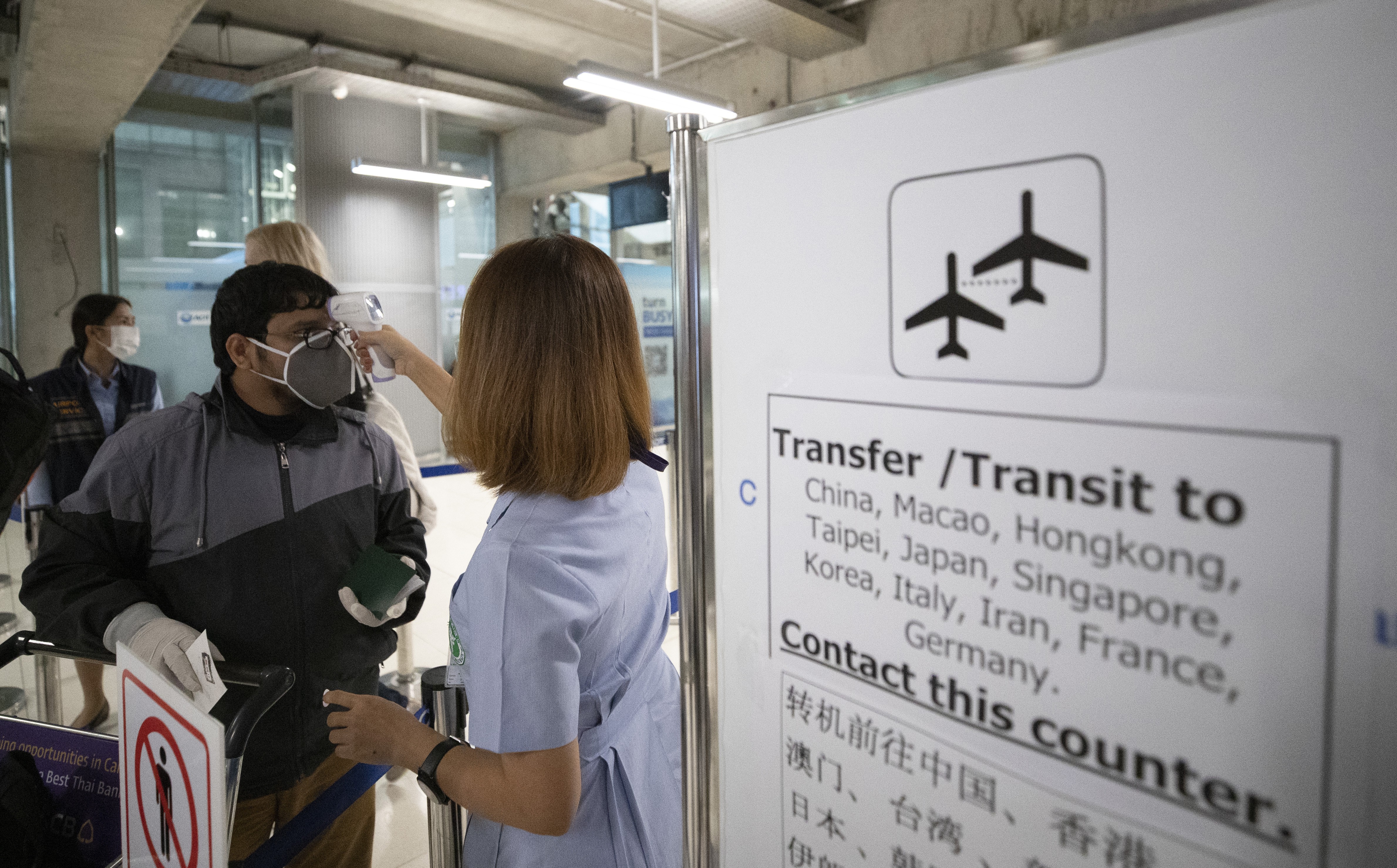 Travellers to Thailand from some countries will have to report daily to the authorities for 14 days after their arrival. Photo: AP