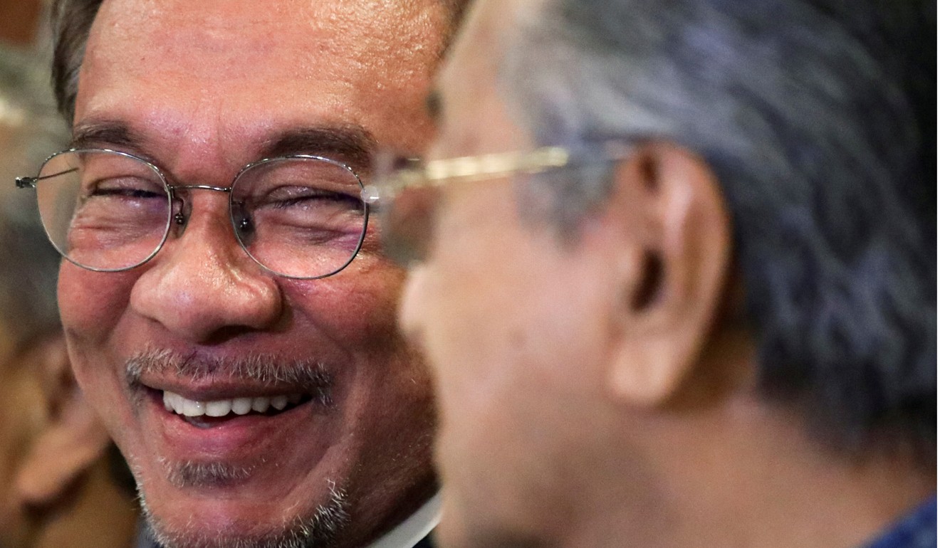Anwar Ibrahim was set to replace Mahathir as prime minister under a pre-election pact. Photo: Reuters