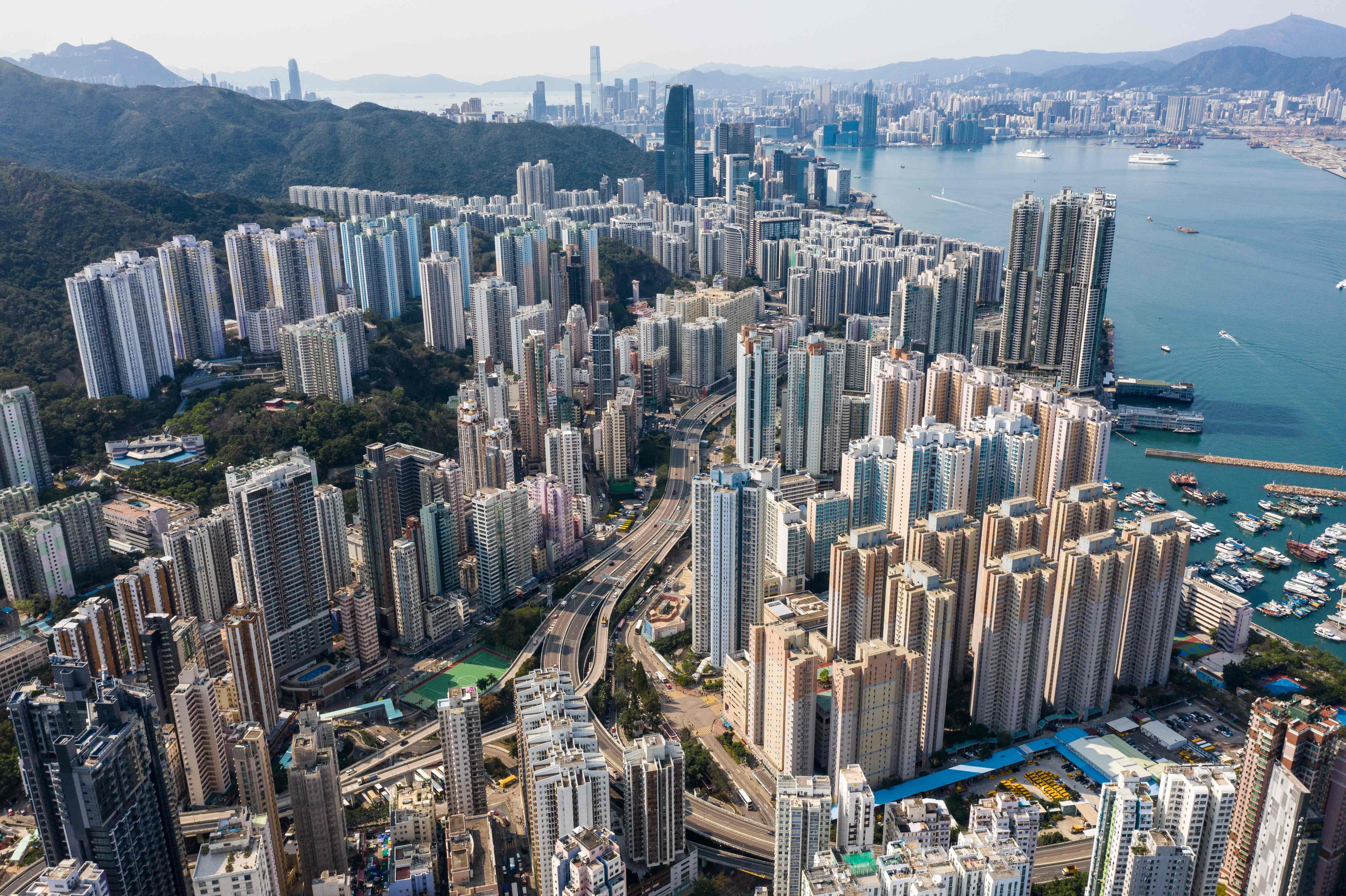 Hong Kong has been reeling from the impact of the Covid-19 epidemic, with tax breaks and cash handouts among a relief package rolled out by the government. Photo: AFP