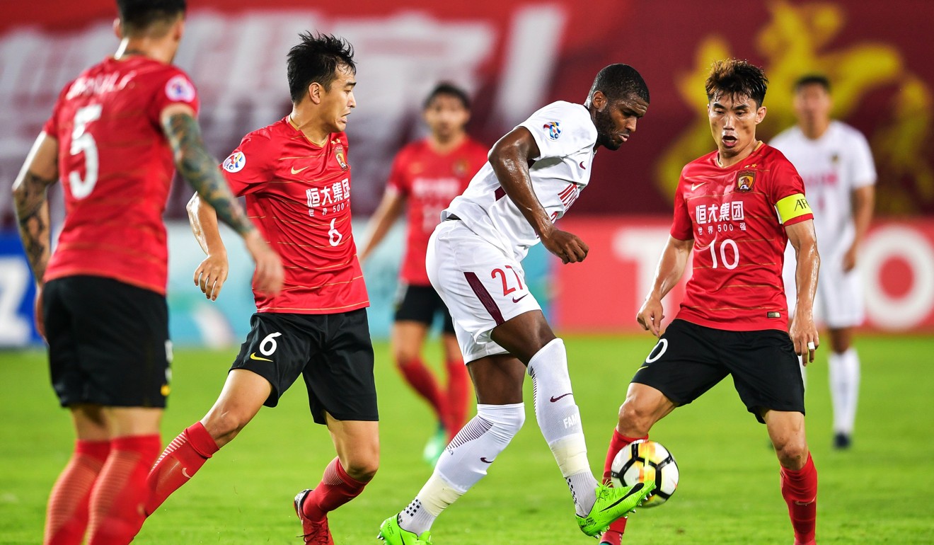 Tianjin Quanjian’s Anthony Modeste in the AFC Champions League. Photo: AFP