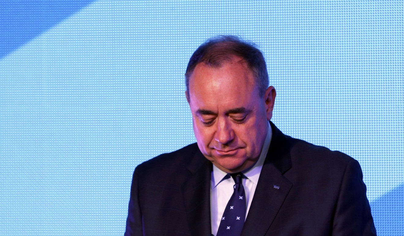 Scotland's First Minister Alex Salmond concedes defeat in the independence referendum at the “Yes” Campaign headquarters in Edinburgh in September 2014. Photo: Reuters