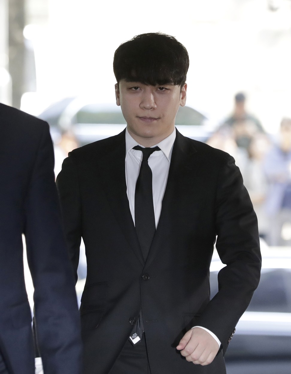 Seungri arrives for a hearing at the Seoul Central District Court in Seoul, South Korea in 2019. Photo: Lee Jin-man/AP