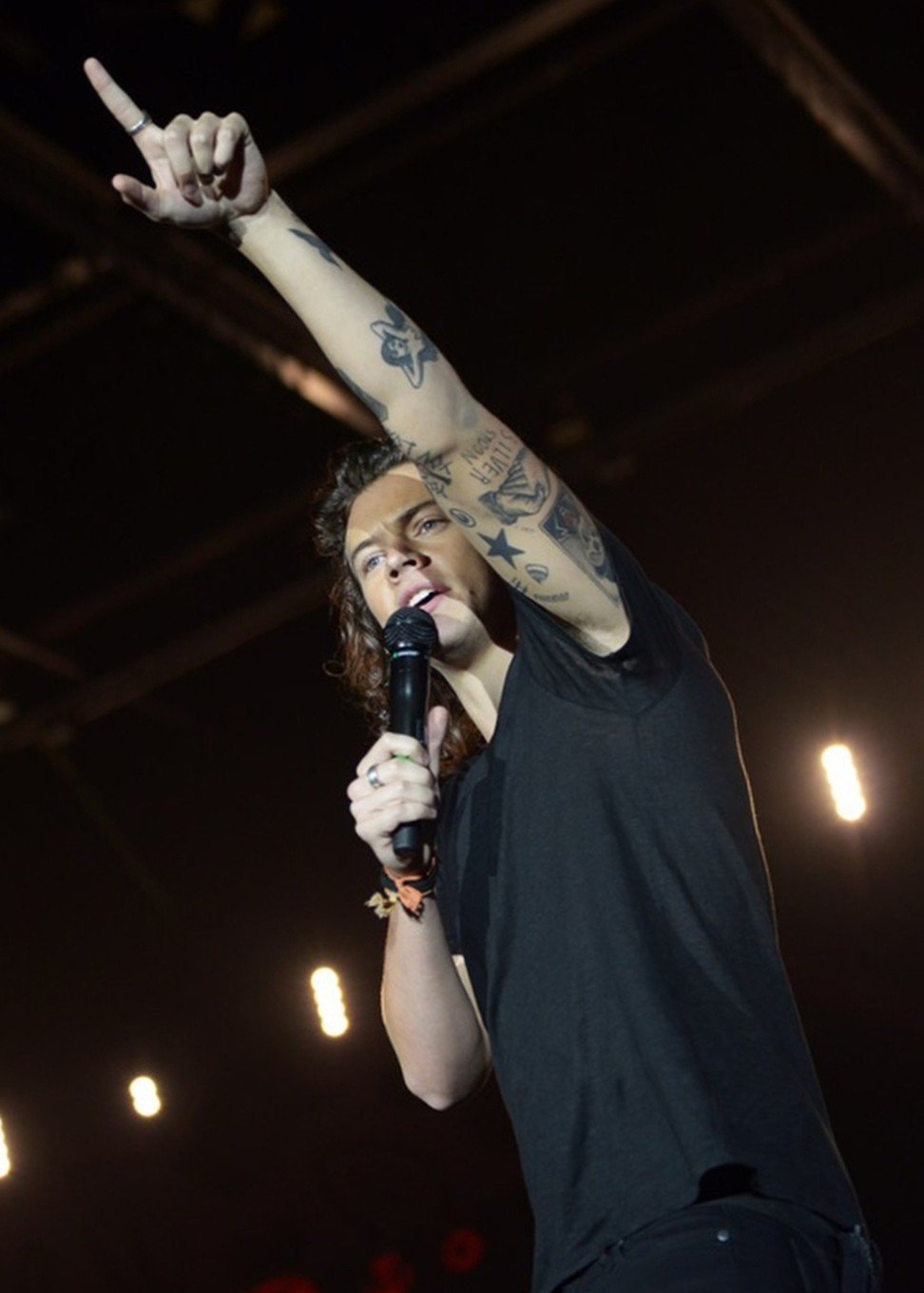 Harry Styles of English-Irish pop boy band One Direction, performing in Hong Kong in March 2015. Photo: Live Nation Lushington