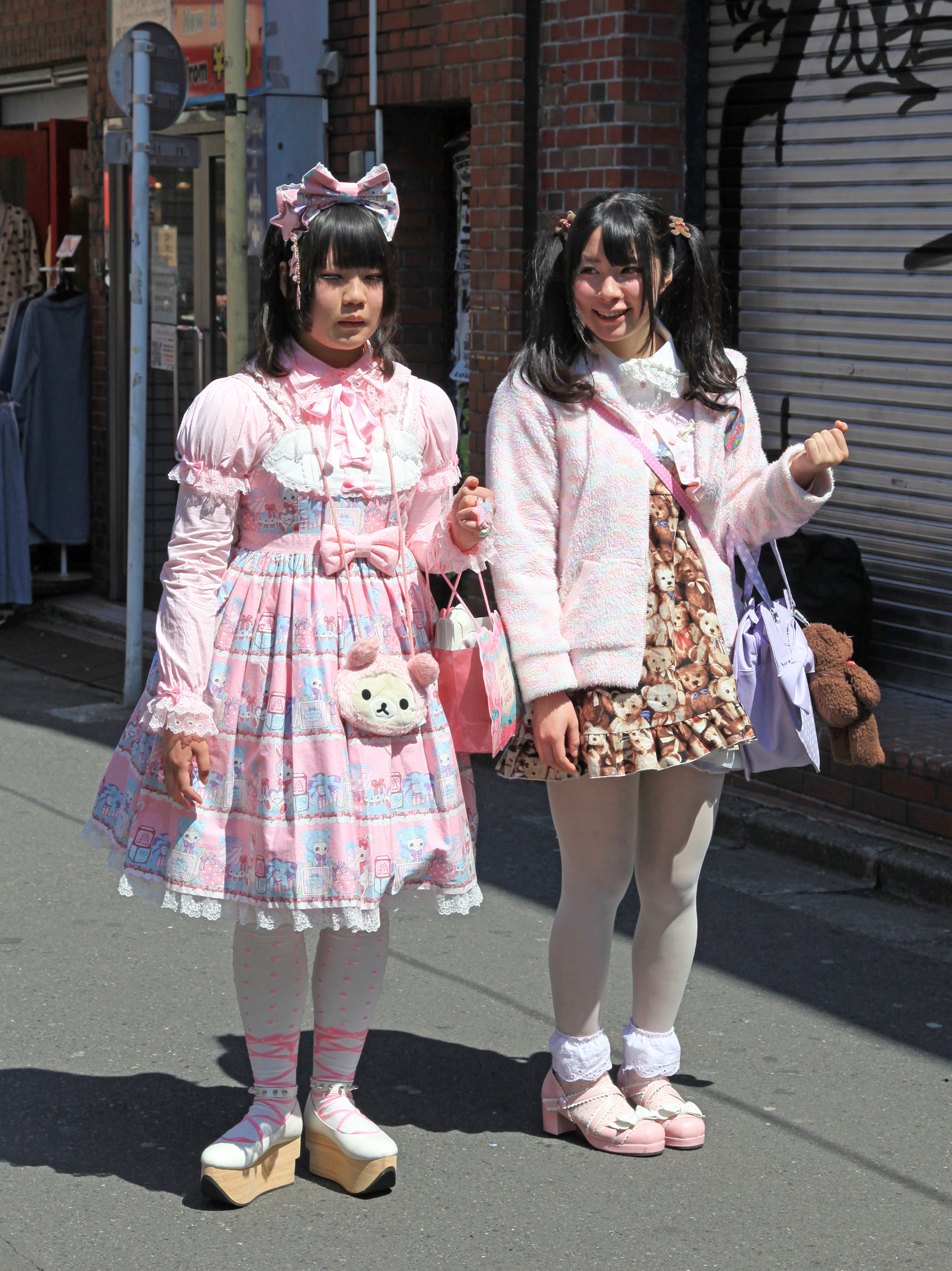 Japanese Lolita girls in Tokyo’s Harajuku neighbourhood. Photo: Shutterstock