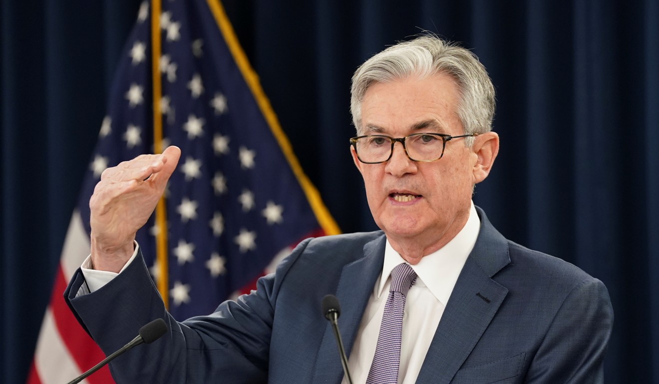 US Federal Reserve chairman Jerome Powell speaks to reporters on March 3 in Washington, after the central bank cut interest rates in an emergency move designed to shield the world’s largest economy from the impact of the coronavirus. Photo: Reuters