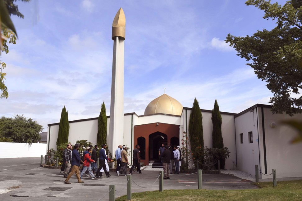 Muslims enter the Al Noor mosque in Christchurch after it was reopened on May 15, 2019. File photo: AFP