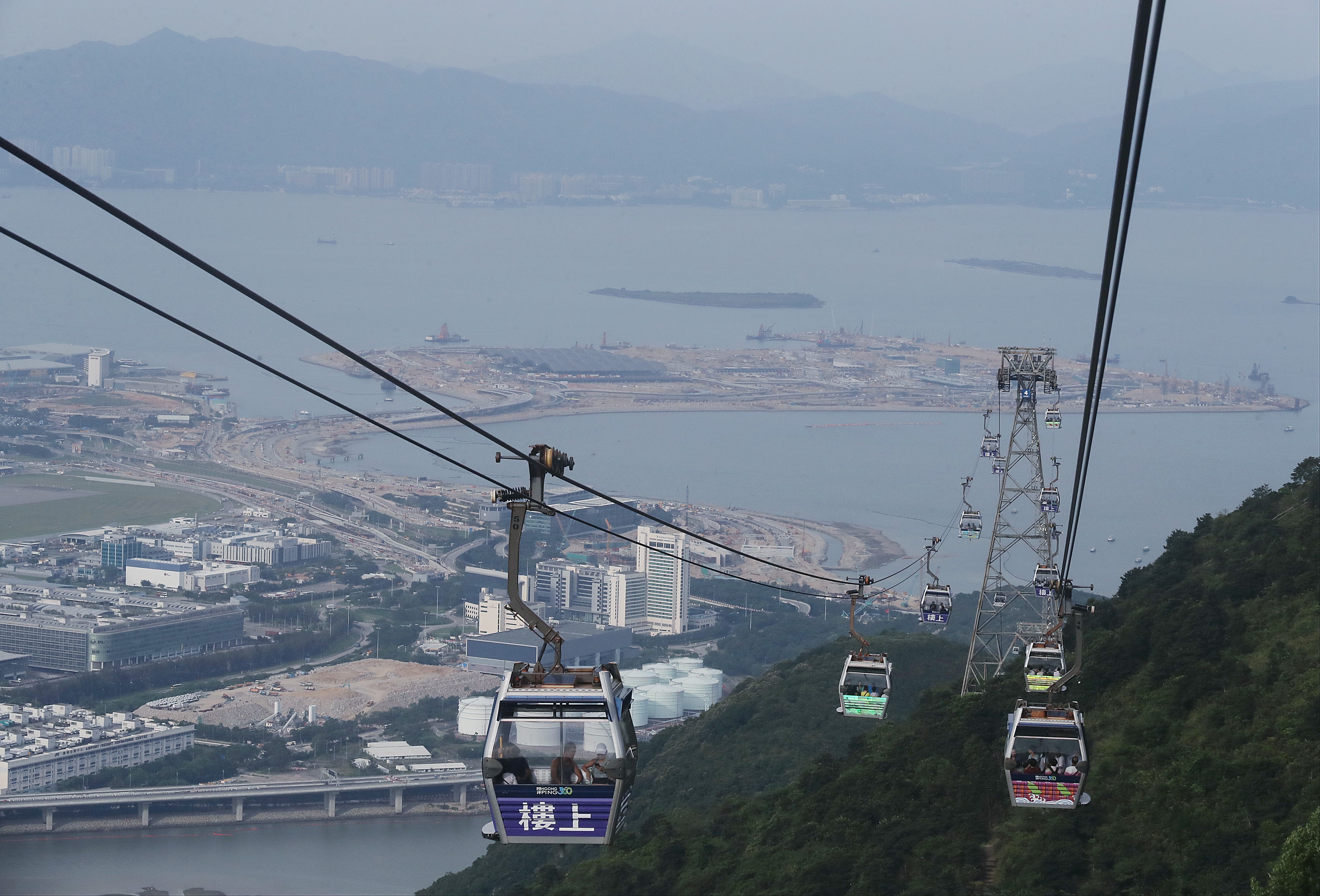 The Ngong Ping 360 cable car on Hong Kong’s Lantau Island. Photo: Edward Wong