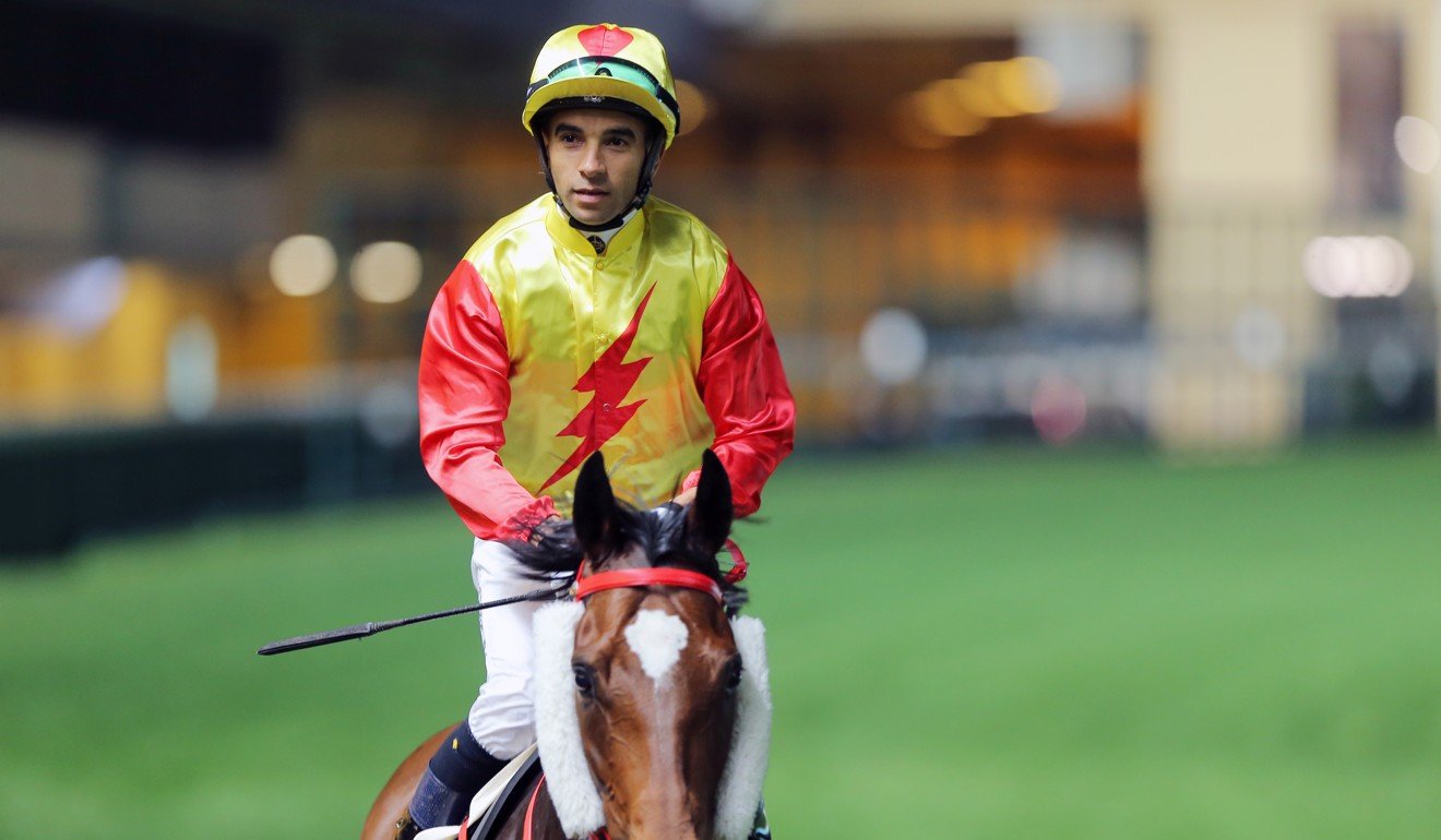 Joao Moreira at Happy Valley on Wednesday night.