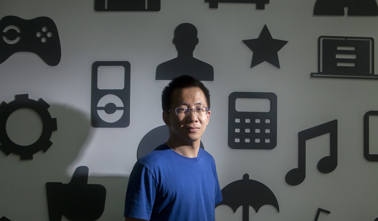 Zhang Yiming, founder and global chief executive of ByteDance, plans to visit all of the company’s operations outside China over the next three years. Photo: Bloomberg