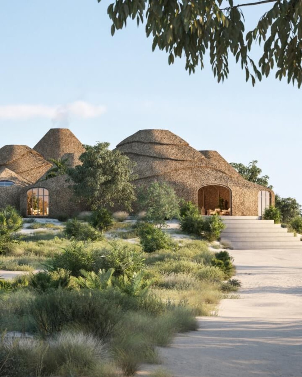 Buildings will also incorporate weaving, carpentry, and textiles from inhabitants of Benguerra Island. Photo: Kisawa