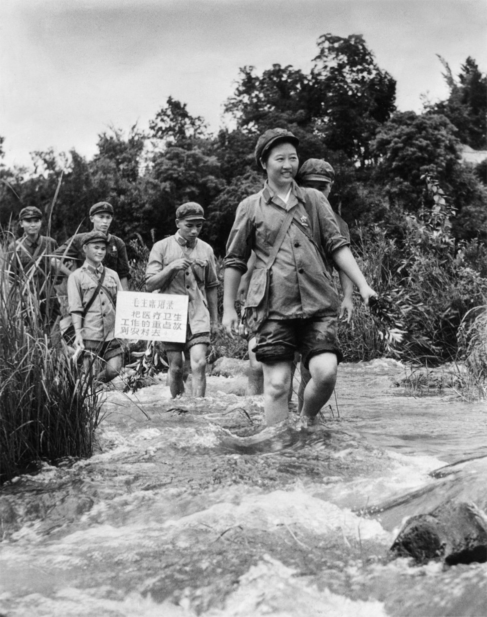A team of “barefoot doctors” led by Communist Party member Ma Yi serving the Li ethnic minority in the Wuzhi mountains in southern China’s Hainan province in 1968. Photo: Sovfoto/Universal Images Group via Getty Images