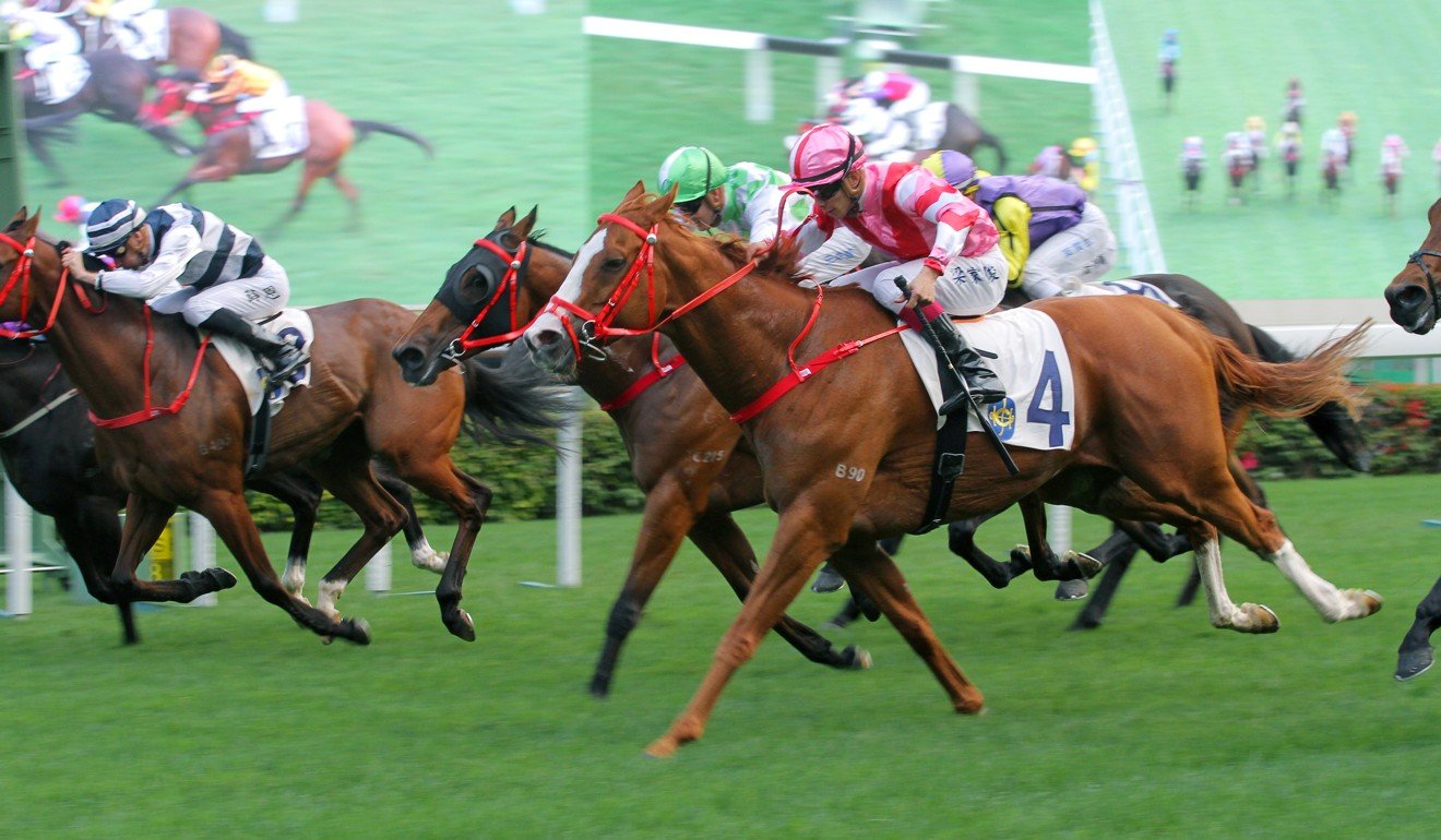 Derek Leung roars to victory on Simply Brilliant at Sha Tin.