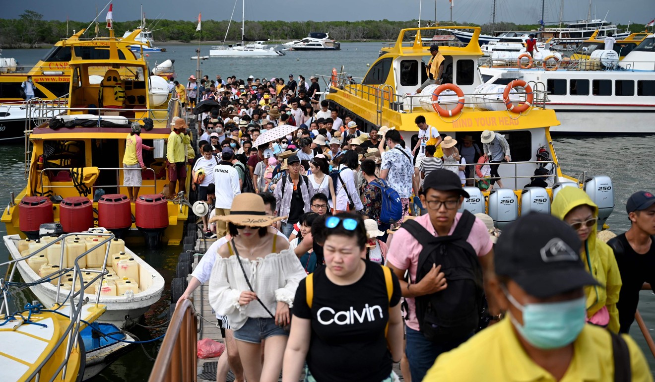 Some 1.2 million Chinese tourists travelled to Bali in 2019. Photo: AFP