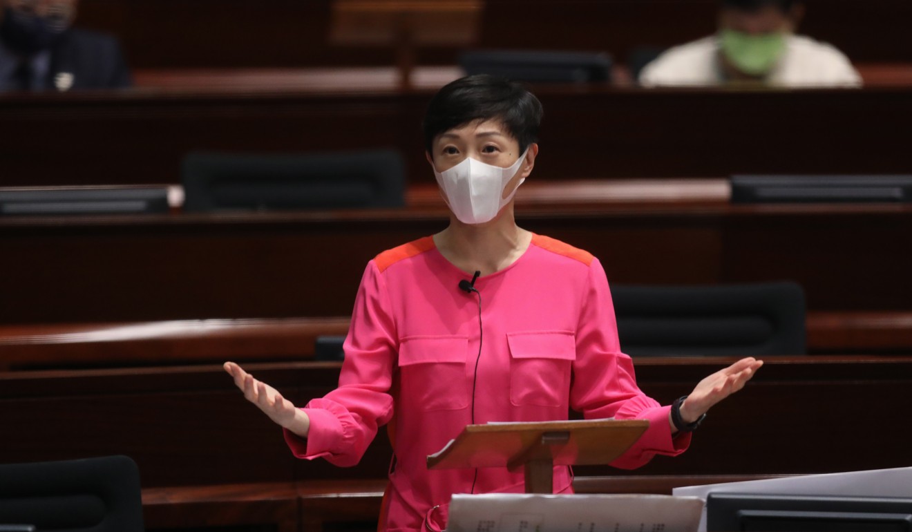 Tanya Chan, convenor of the pro-democracy bloc, said opposition lawmakers initially refused to attend last Thursday’s Legco session over public health concerns. Photo: KY Cheng