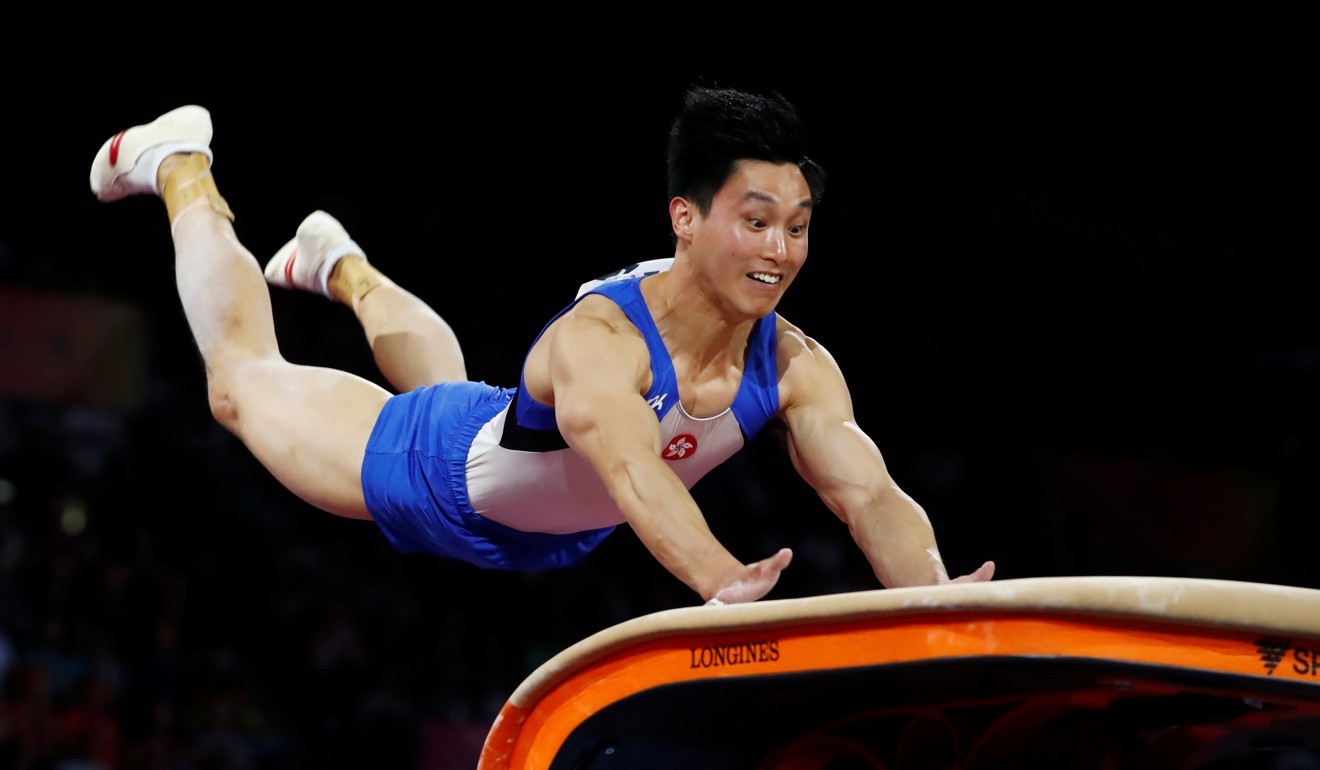 Shek Wai-hung competing at the 2019 World Artistic Gymnastics Championships in Stuttgart. Photo: Reuters