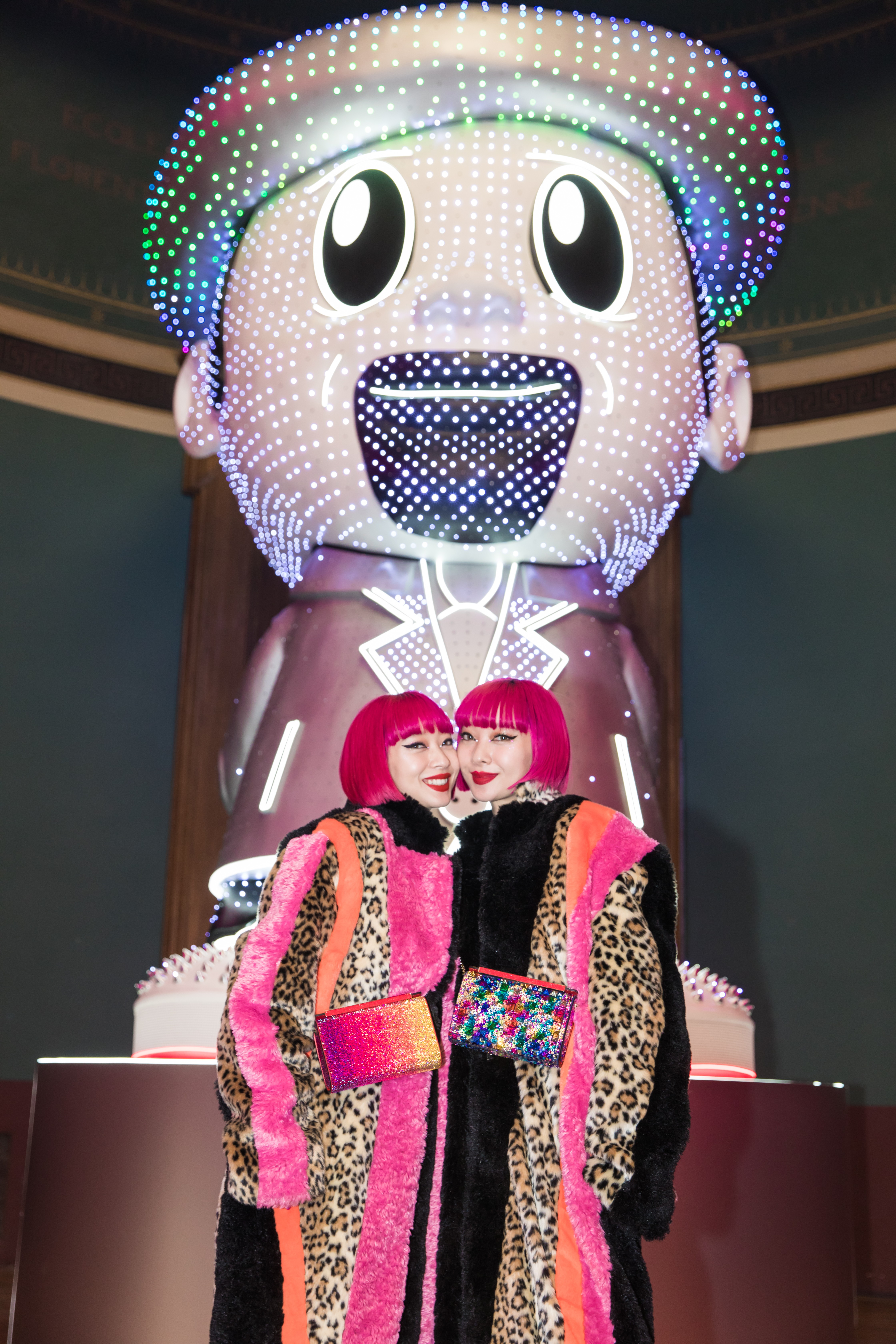 Musical duo Amiaya attended the Christian Louboutin women’s AW20 preview. Photos: Tianyi Liu