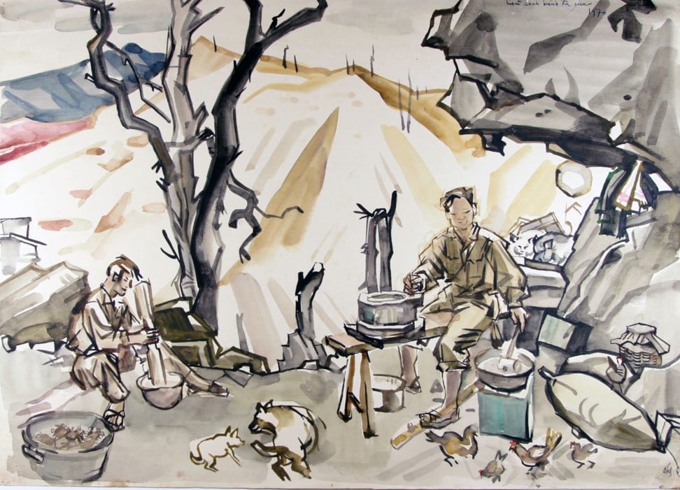 famou photo vietnam war paintings