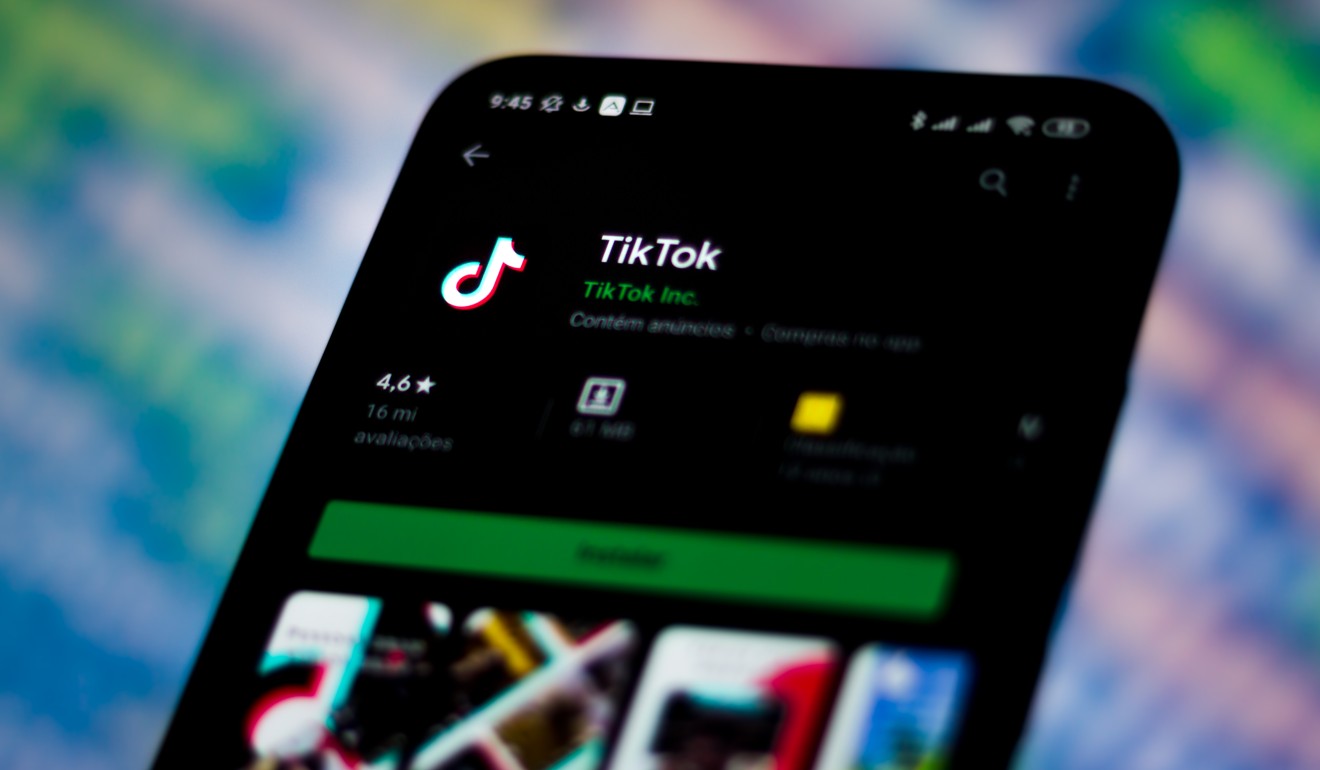 The TikTok logo on a smartphone. Photo: Getty Images
