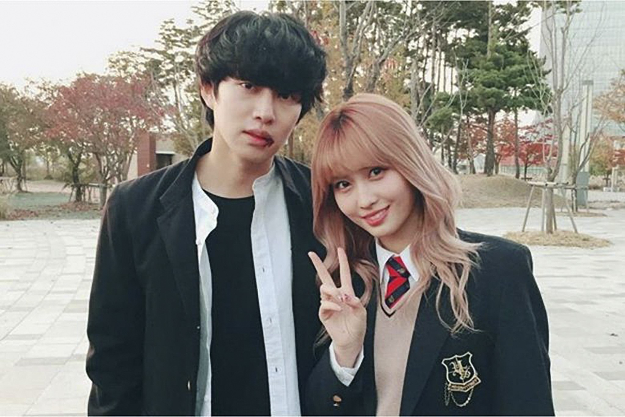 Sweet dreams are made of this – Hee-chul and Momo reportedly became close after appearing together in a television show in 2017. Photo: heechul.momoring/Instagram