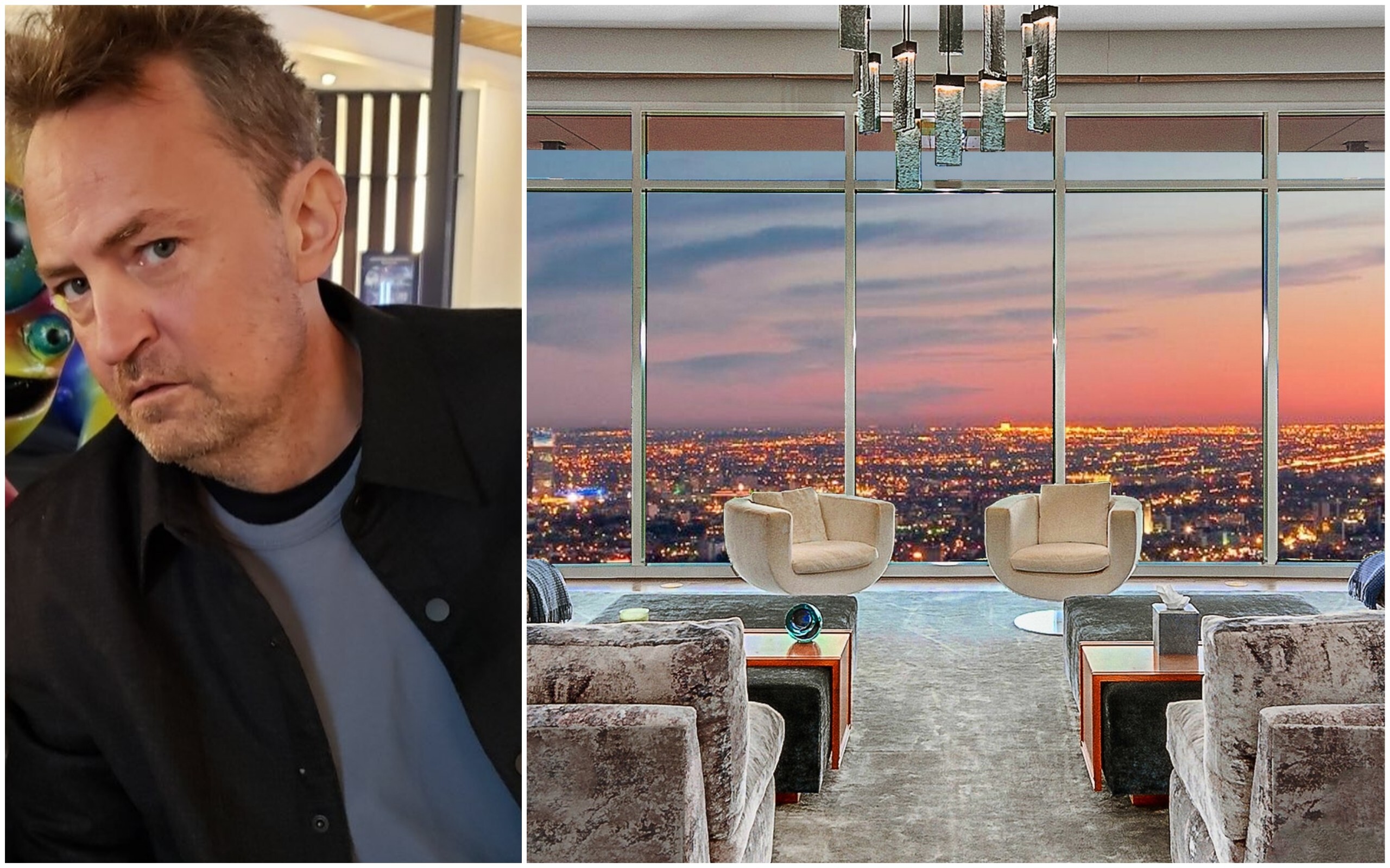 The actor Matthew Perry from Friends has listed his Los Angeles Penthouse 40 for US$35 million. Photo: Holcomb Petersen