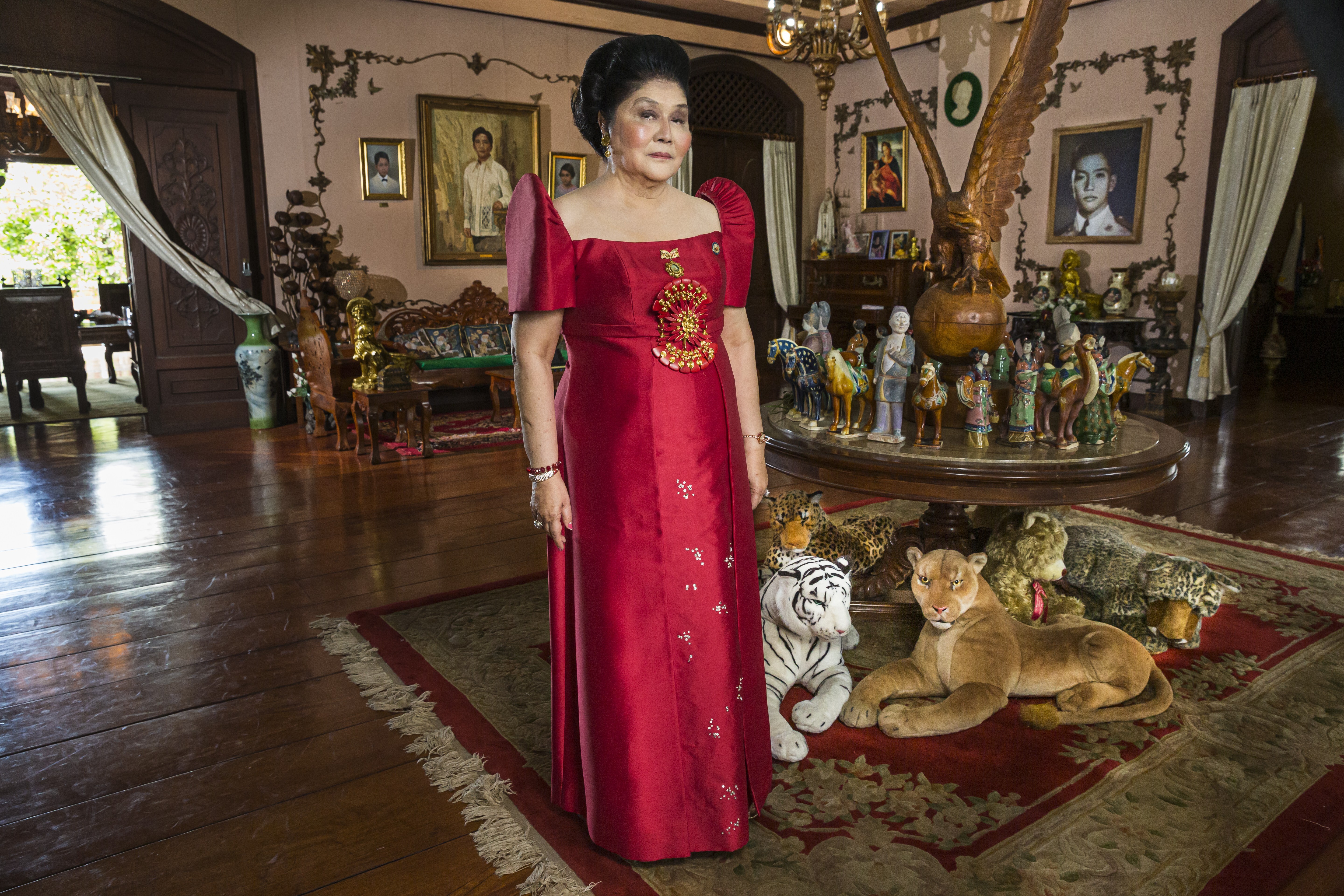 Imelda Marcos on her 85th birthday in a still from The Kingmaker. Photo: Lauren Greenfield/The Kingmaker
