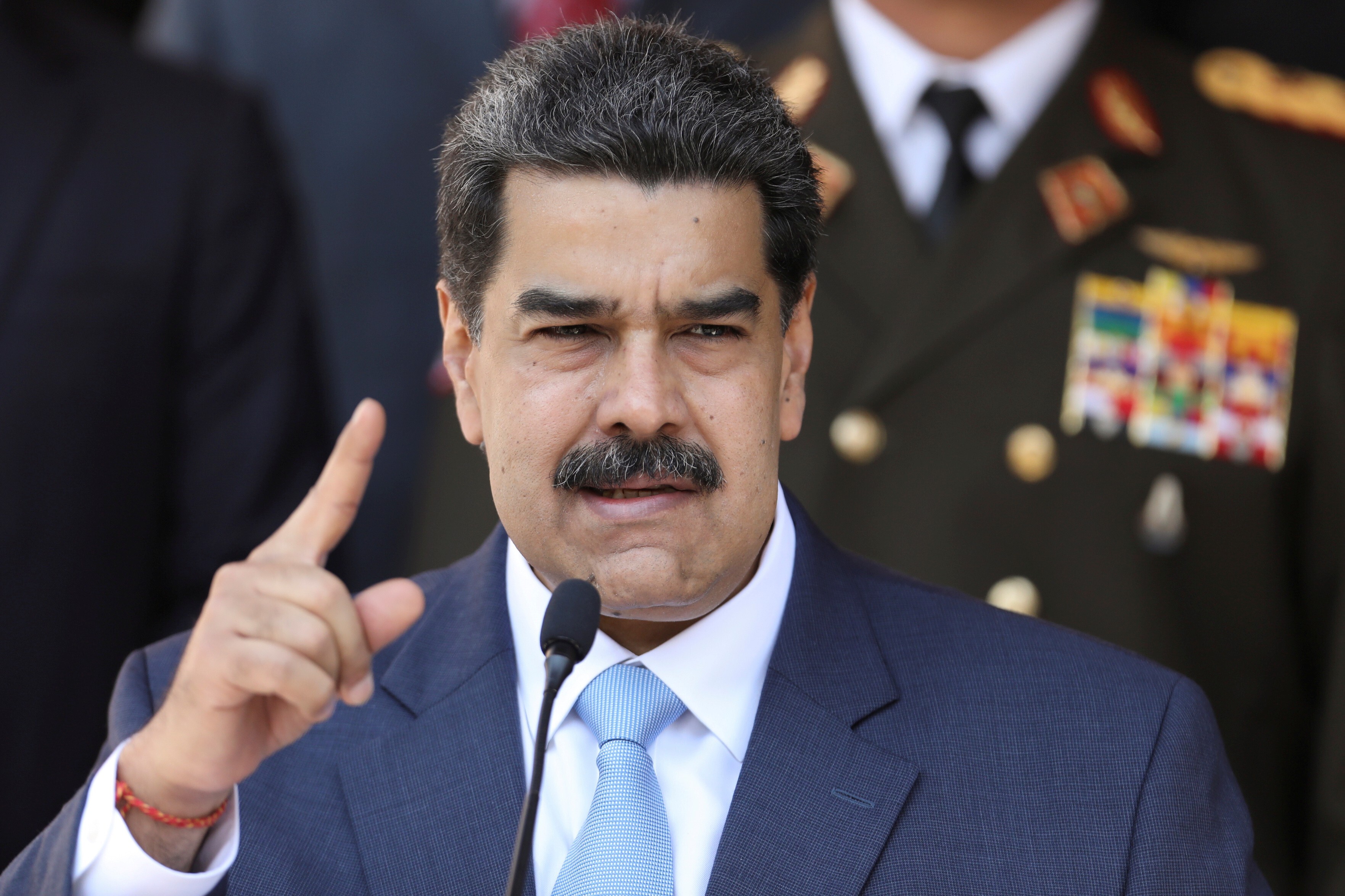 Venezuela's President Nicolas Maduro speaks during a news conference at Miraflores Palace in Caracas on March 12. Photo: Reuters