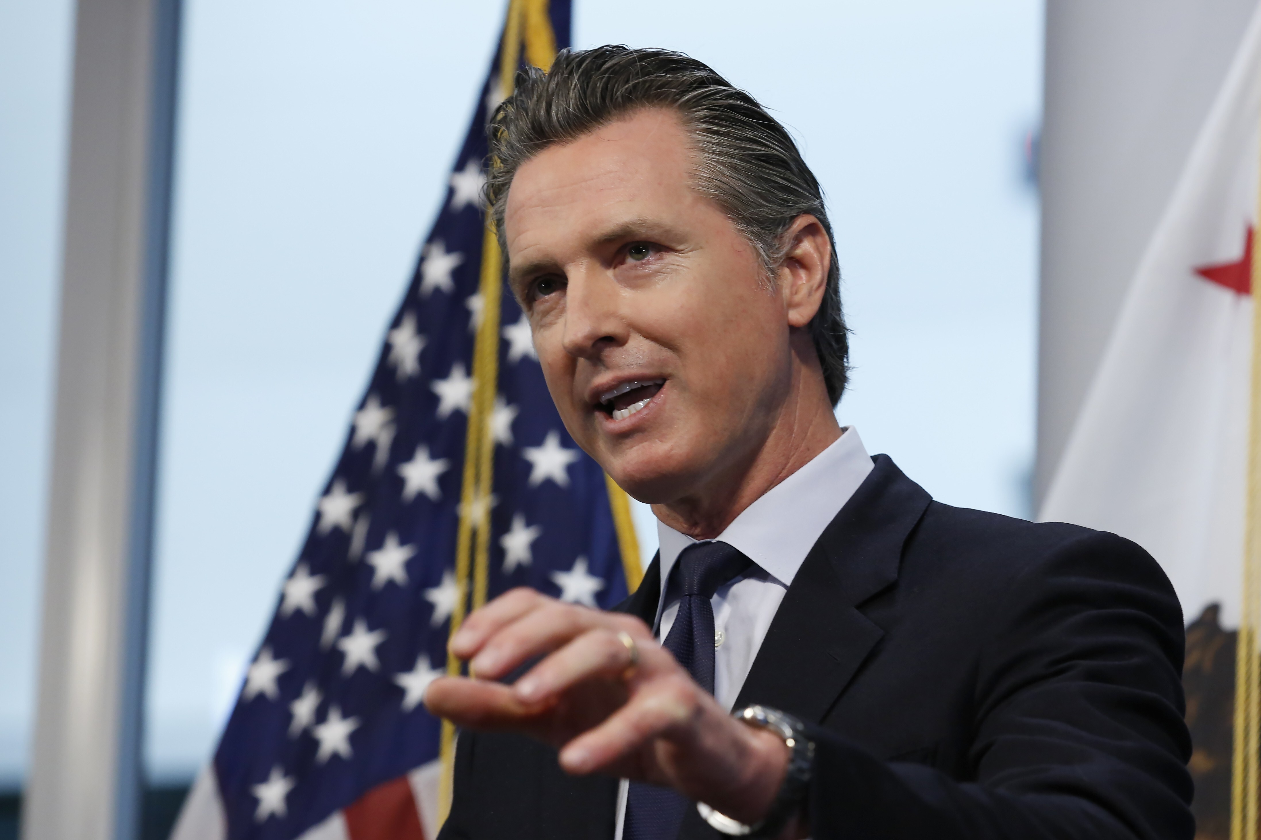 Applications poured in after California Governor Gavin Newsom announced the state would increase the volume of health care workers to prepare for an anticipated surge in Covid-19 cases. Photo: AP