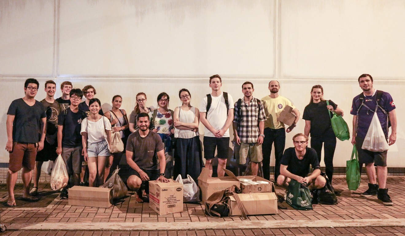 Volunteers from ImpactHK go on nightly walks to offer supplies and shelter to Hong Kong’s homeless population. Photo: ImpactHK/Jeff Rotmeyer