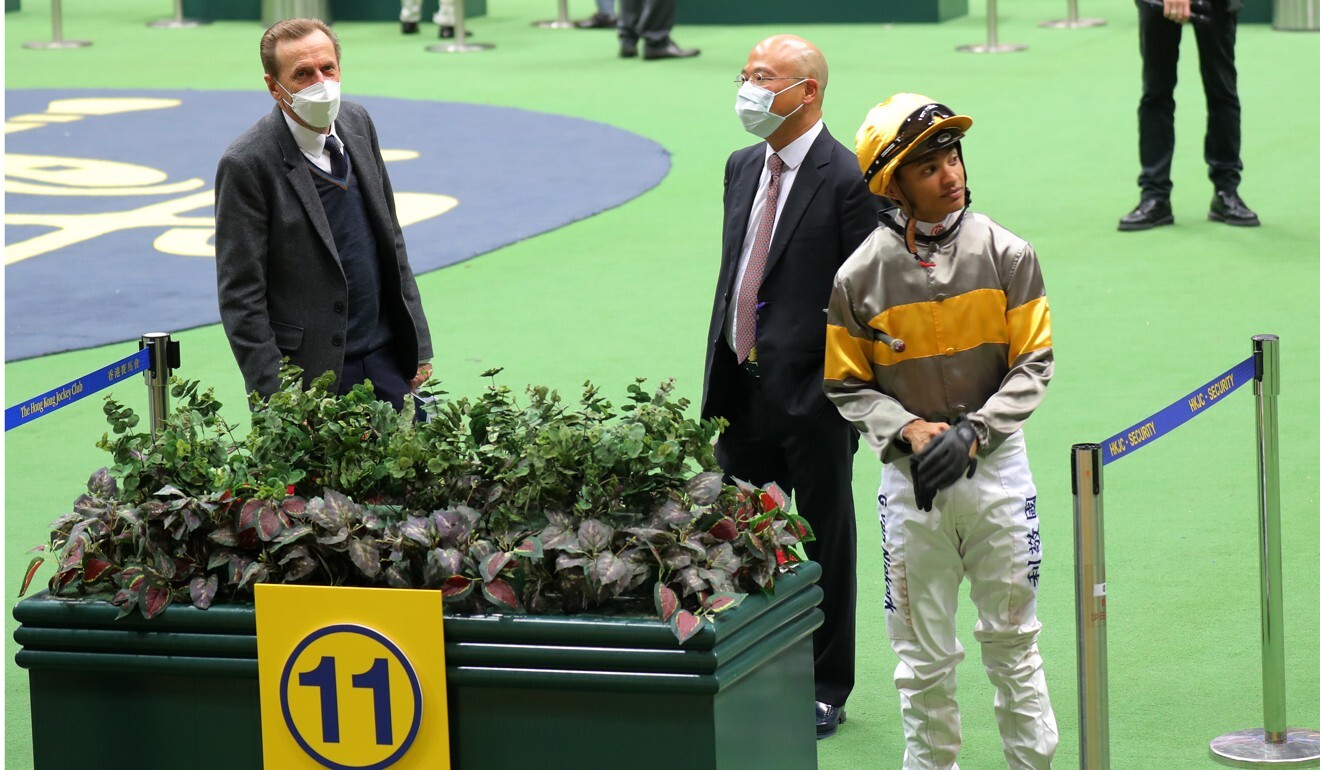 Connections of Mischievous Sundae in the mounting yard on Wednesday night.