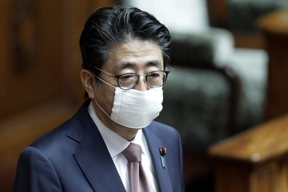 Japan’s Prime Minister Shinzo Abe is promoting Avigan as a potential treatment for Covid-19. Photo: Bloomberg