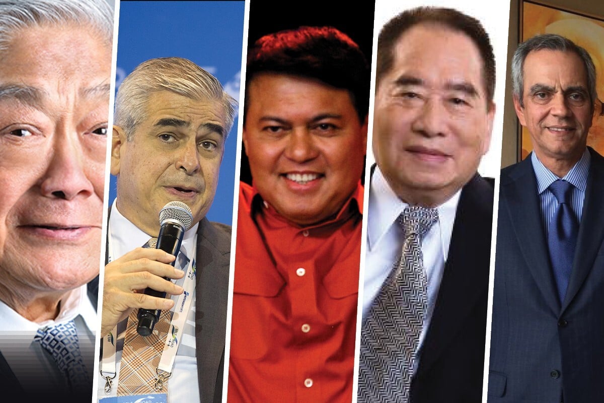 Five billionaires in the Philippines include (left to right): the late John Gokongwei Jnr, Phi, Jaime Zobel de Ayala, Manuel Villar, the late Henry Sy Senior and Enrique Razon Jnr. Photo: SCMP collage