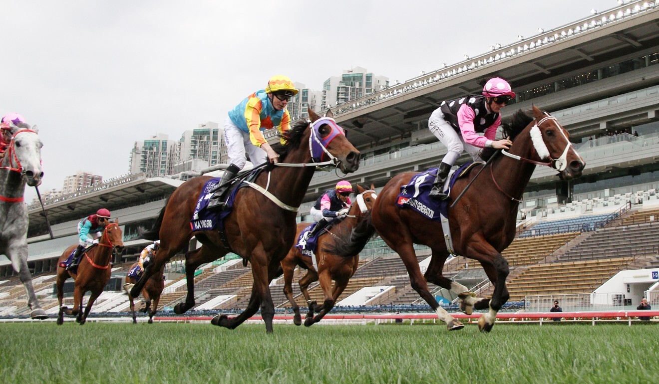 Beauty Generation holds off Ka Ying Star to win at Sha Tin last start.