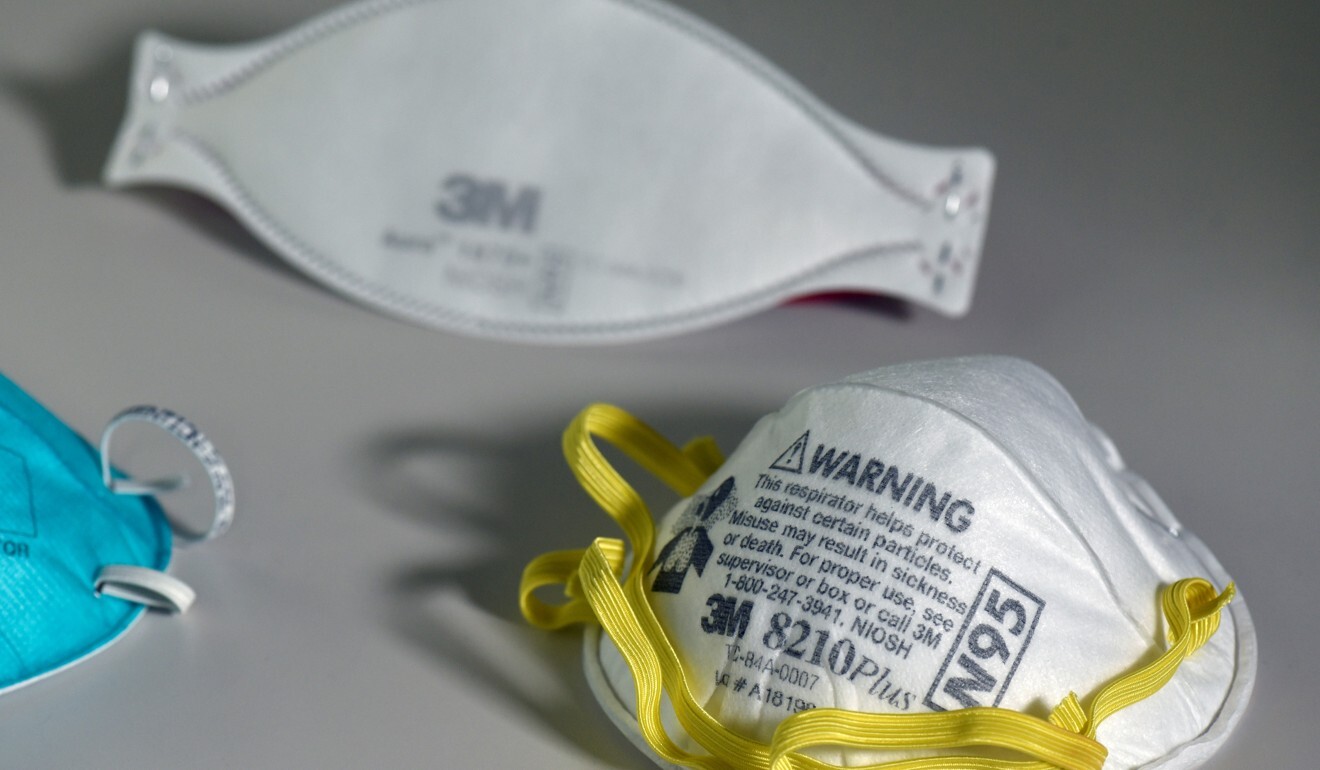 Various N95 respiration masks, mostly worn by medical workers. Photo: Reuters