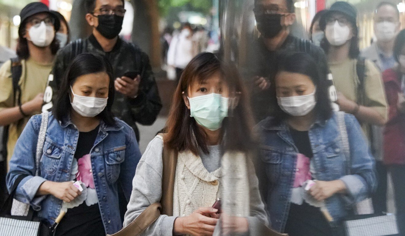 Pedestrians wearing face masks in Tsim Sha Tsui. Hong Kong is familiar with mask-wearing after the city was plagued by the Sars outbreak in 2003. Photo: Felix Wong