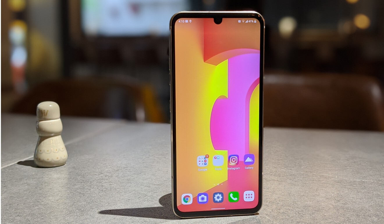 The LG V60 ThinQ Dual Screen smartphone has a 6.8-inch OLED screen. Photo: Ben Sin