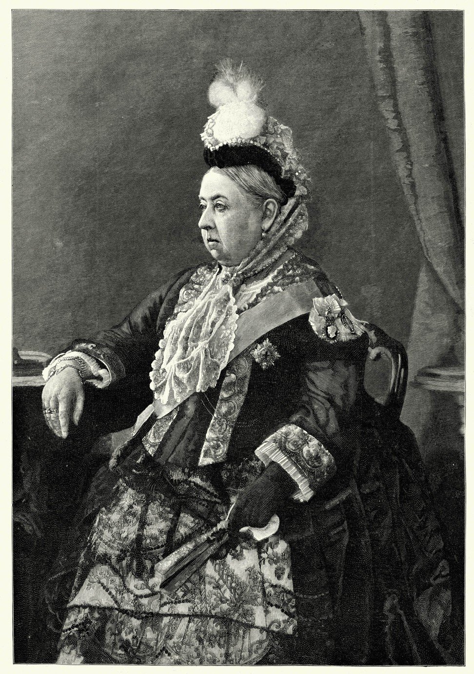 Vintage engraving of a portrait of Queen Victoria I. The Graphic, 1887. Photo: Getty Images