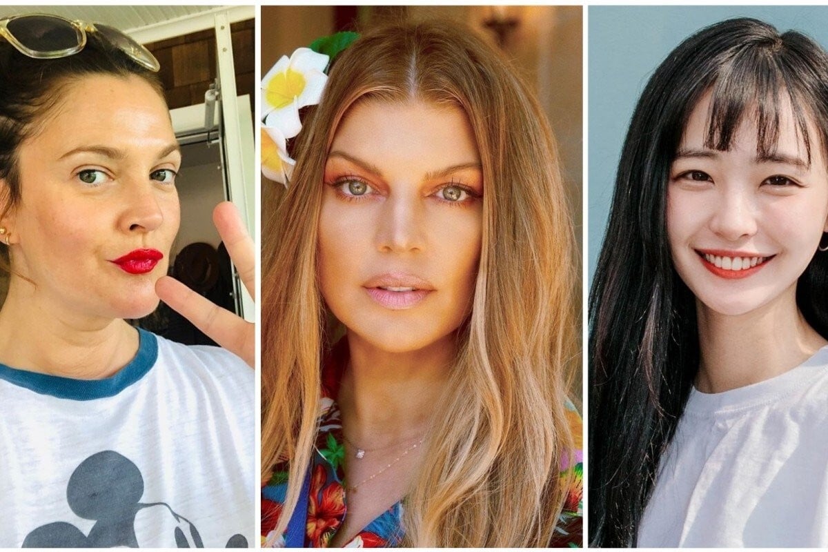 Drew Barrymore, Fergie and Som Hye are among the many celebrities who identify as LGBTQ+. Photo: Instagram