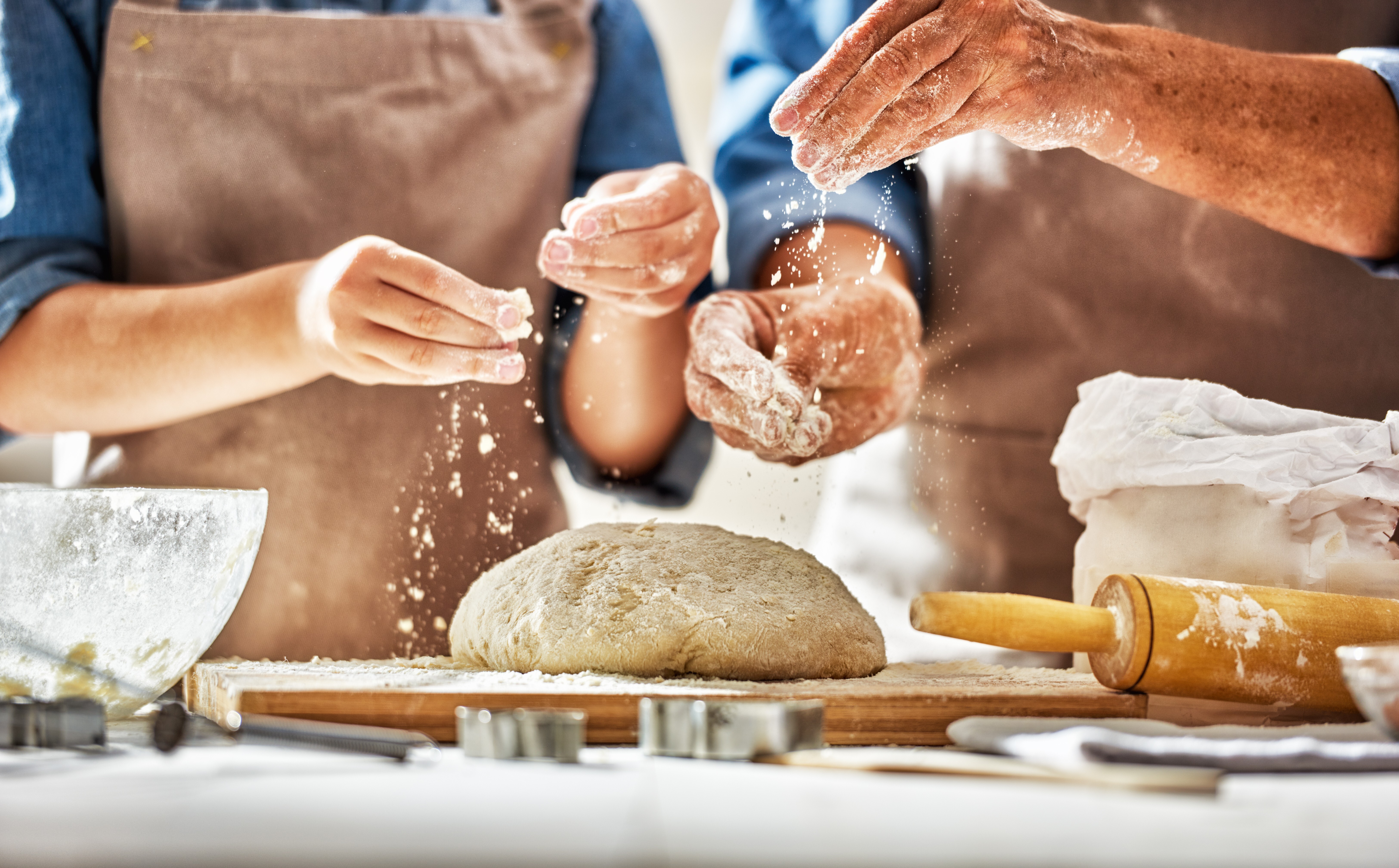 Learning activity holidays include artisan bread making. Photo: Shutterstock
