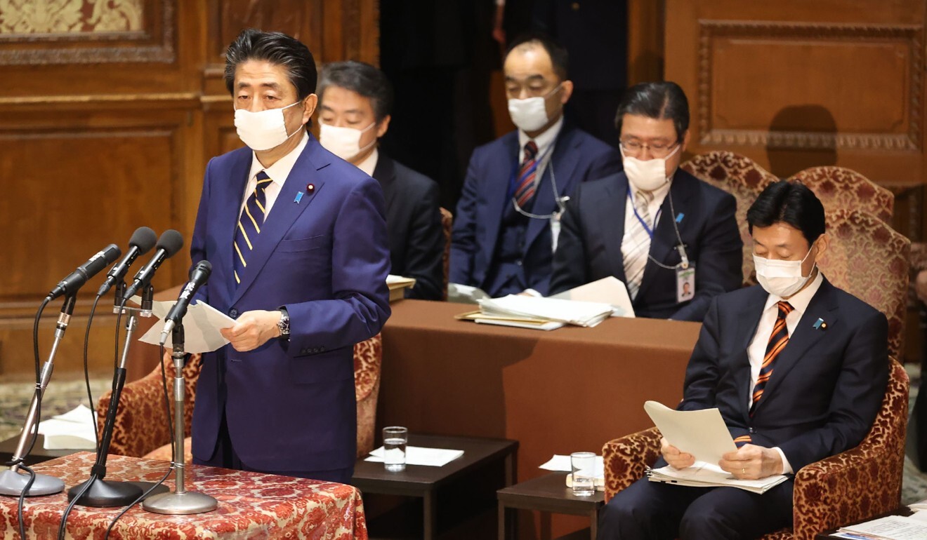 Japan's Prime Minister Shinzo Abe speaks in Tokyo. Photo: AFP