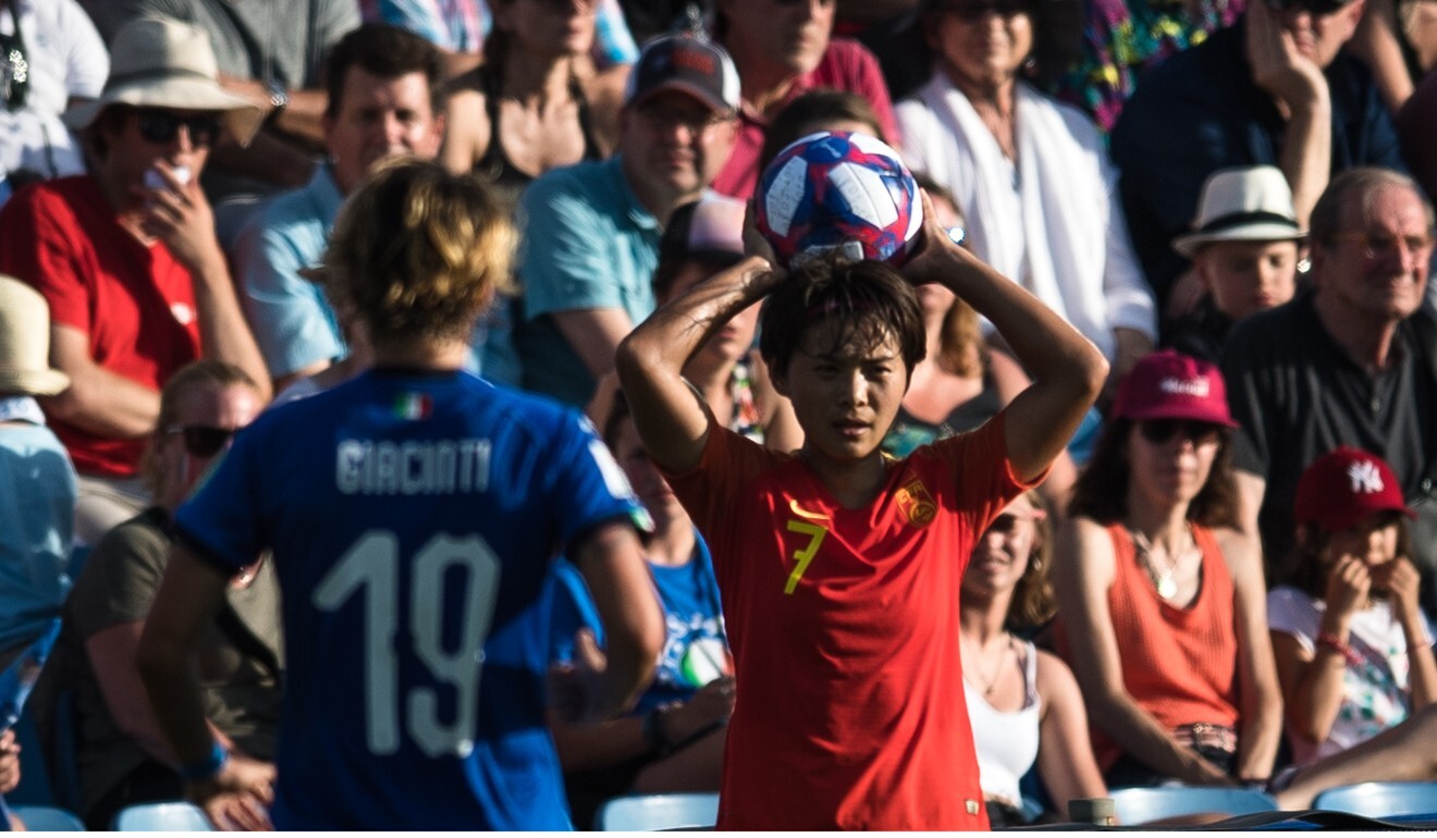 Wang Shuang plays for China against Italy at the 2019 Fifa Women’s World Cup. Photo: Xinhua