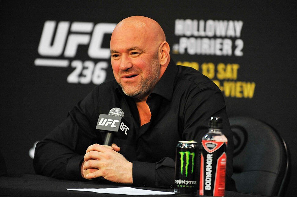 Dana White conducts a post-event press conference after UFC 236. Photo: AFP