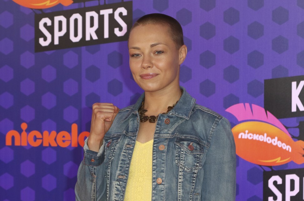 Rose Namajunas arrives at the Kids’ Choice Sports Awards in Santa Monica, California. The former UFC strawweight champion pulled out of UFC 249 on April 18 after two deaths in her family related to the coronavirus pandemic. Photo: AP