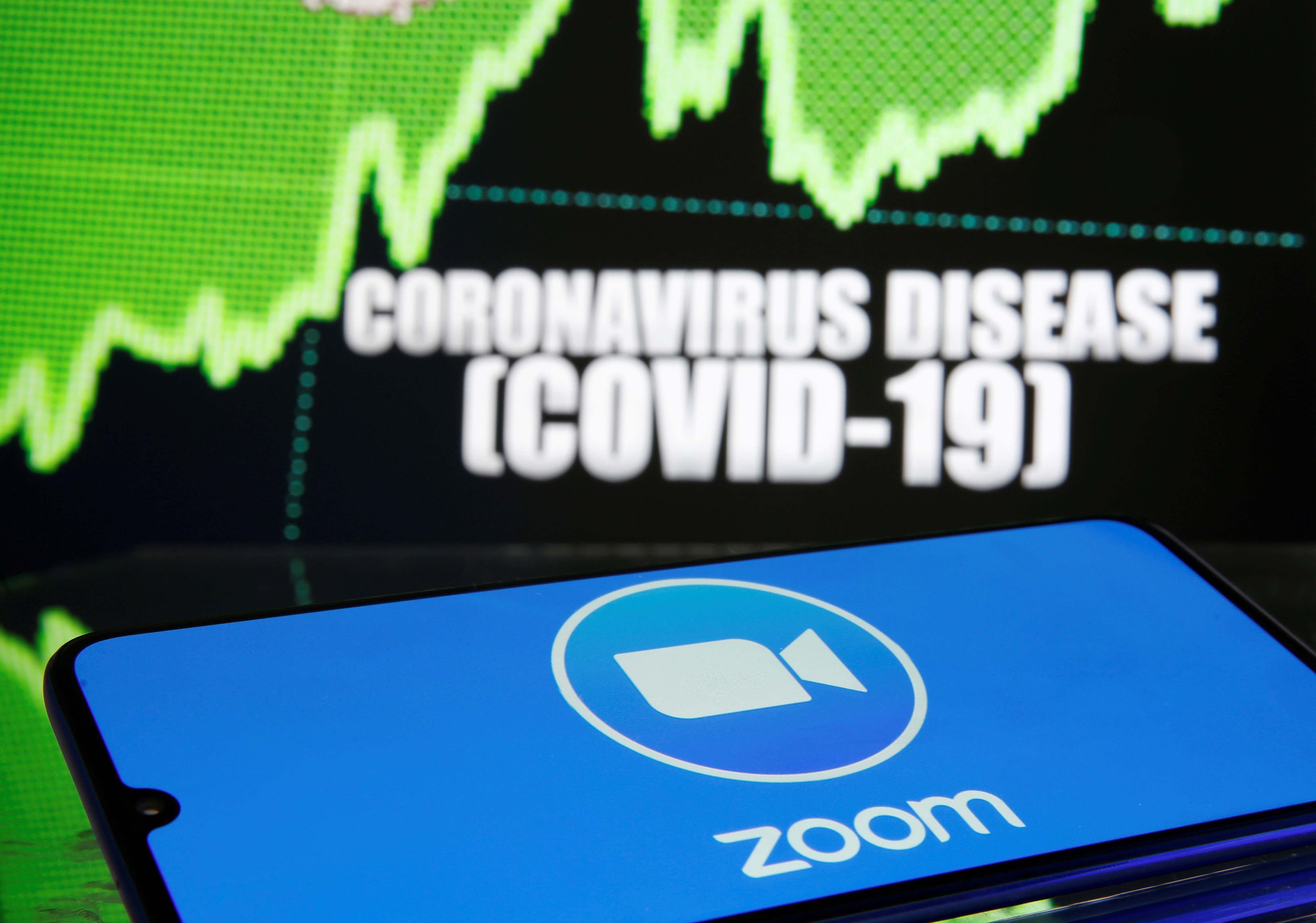 The Zoom videoconferencing platform has become ubiquitous as the coronavirus spreads. But it has security flaws, and hackers disrupted two recent US coronavirus-related webinars using the platform with racist slurs. Photo: Reuters