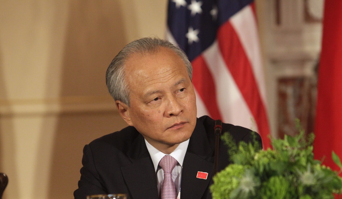 Cui Tiankai, China’s ambassador to the United States, is trying to ease tensions between the world superpowers during the global health crisis. Photo: AFP