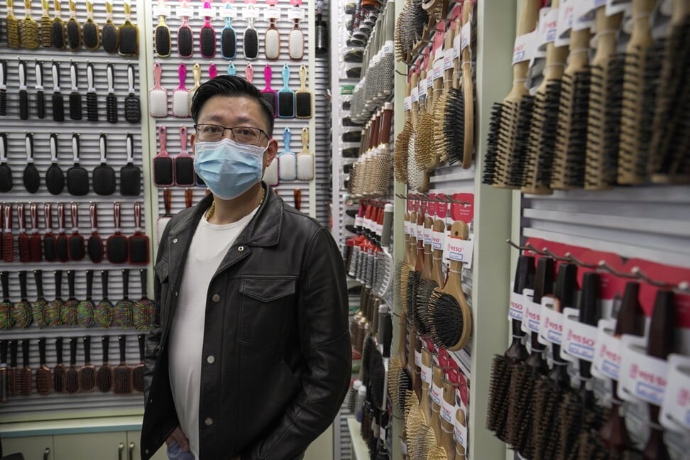 Jiang Tianqing, owner of hair brush company Beauty Shine Industry. Photo: Ren Wei